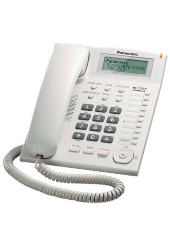 Проводной телефон (АОН, CallerID) Panasonic KX-TS2388RUW белый