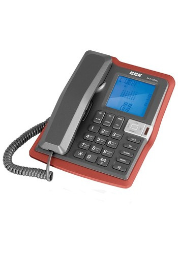 Проводной телефон BBK BKT-258 Black red